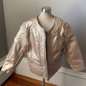 Gold Pleather Jacket